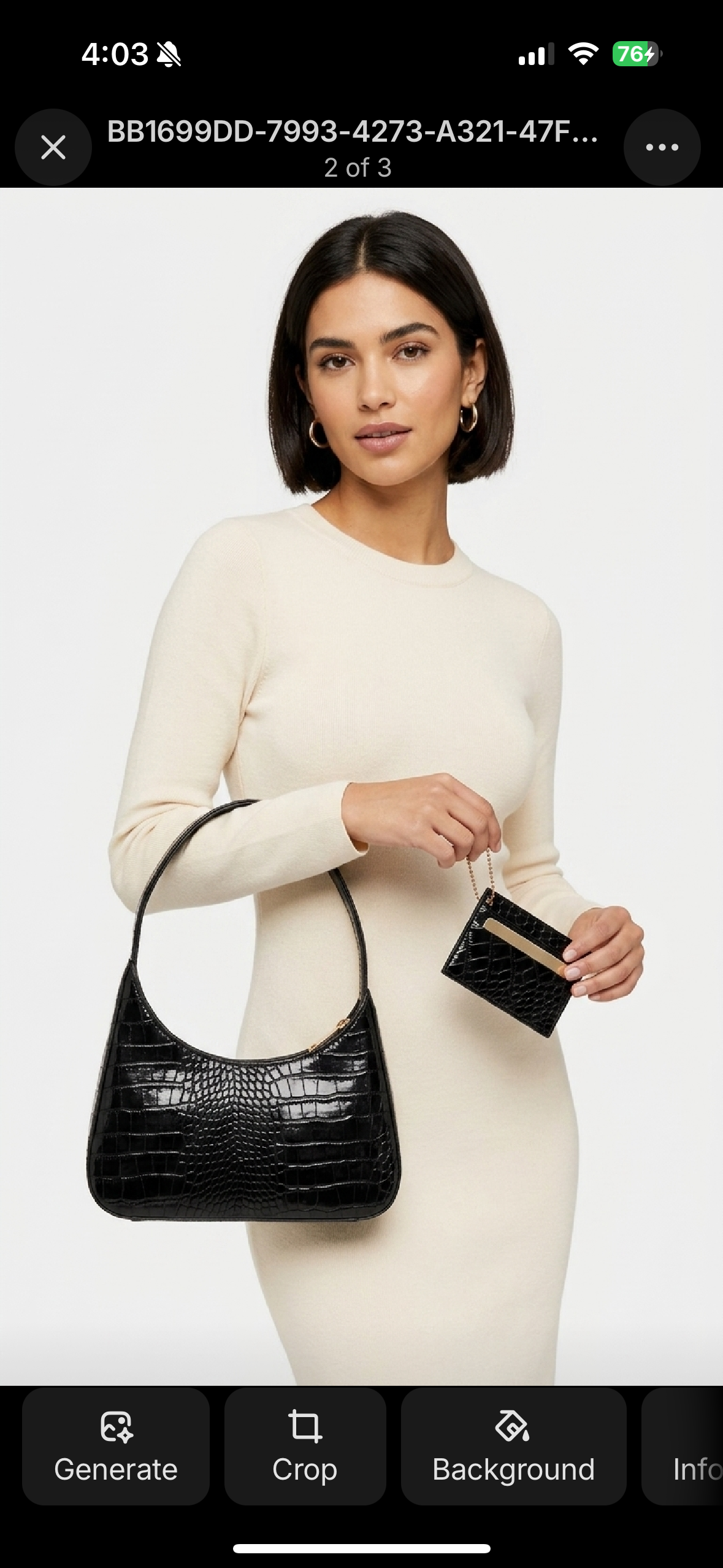 CROCO SET( bag+cardholder)