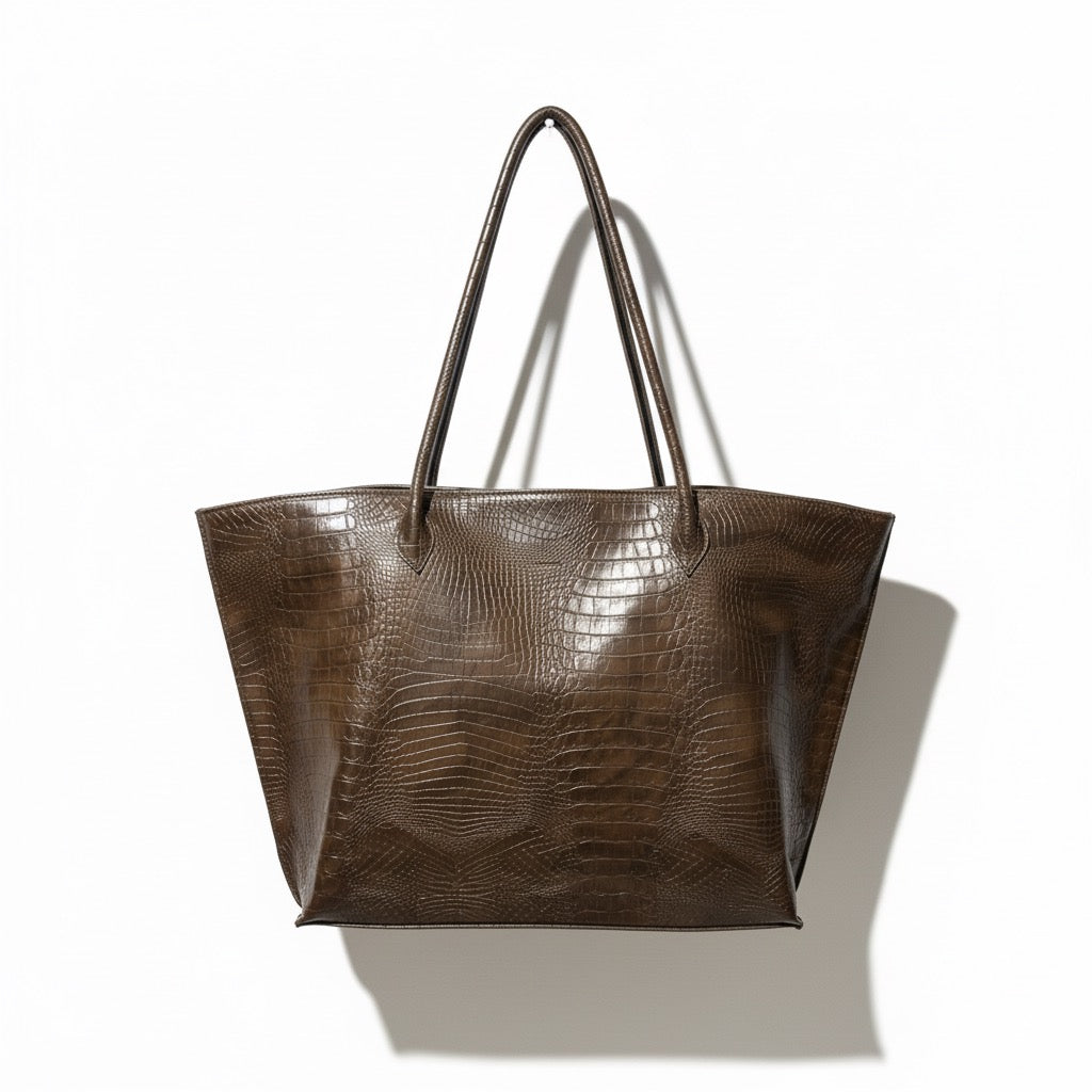 THE TOTE  CROCO BAG