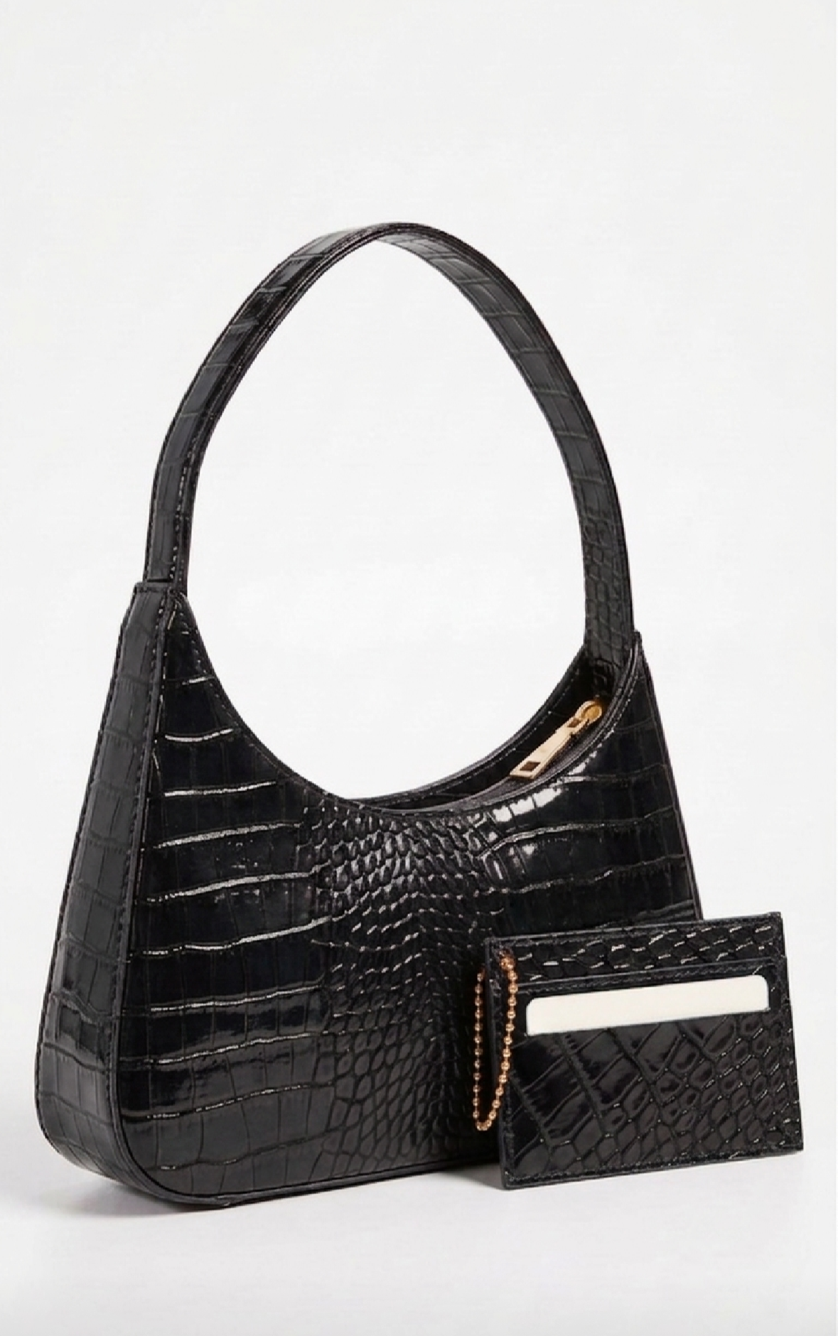 CROCO SET( bag+cardholder)