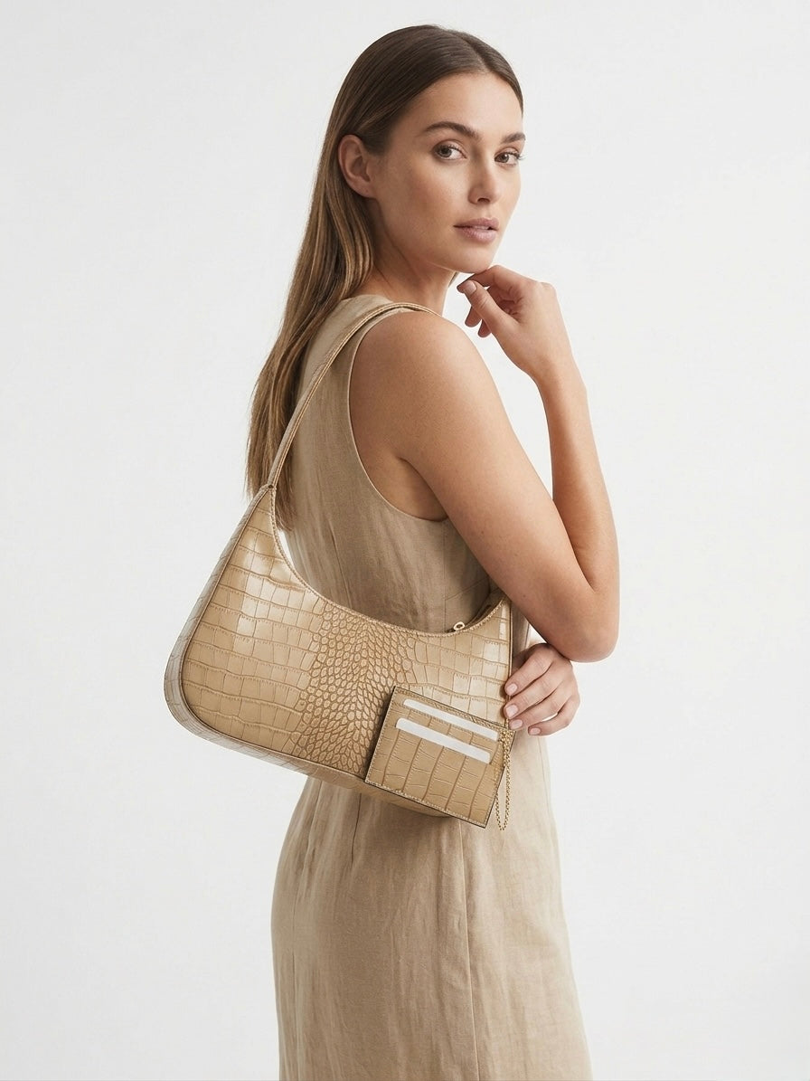 The CROCO SET ( bag + cardholder)