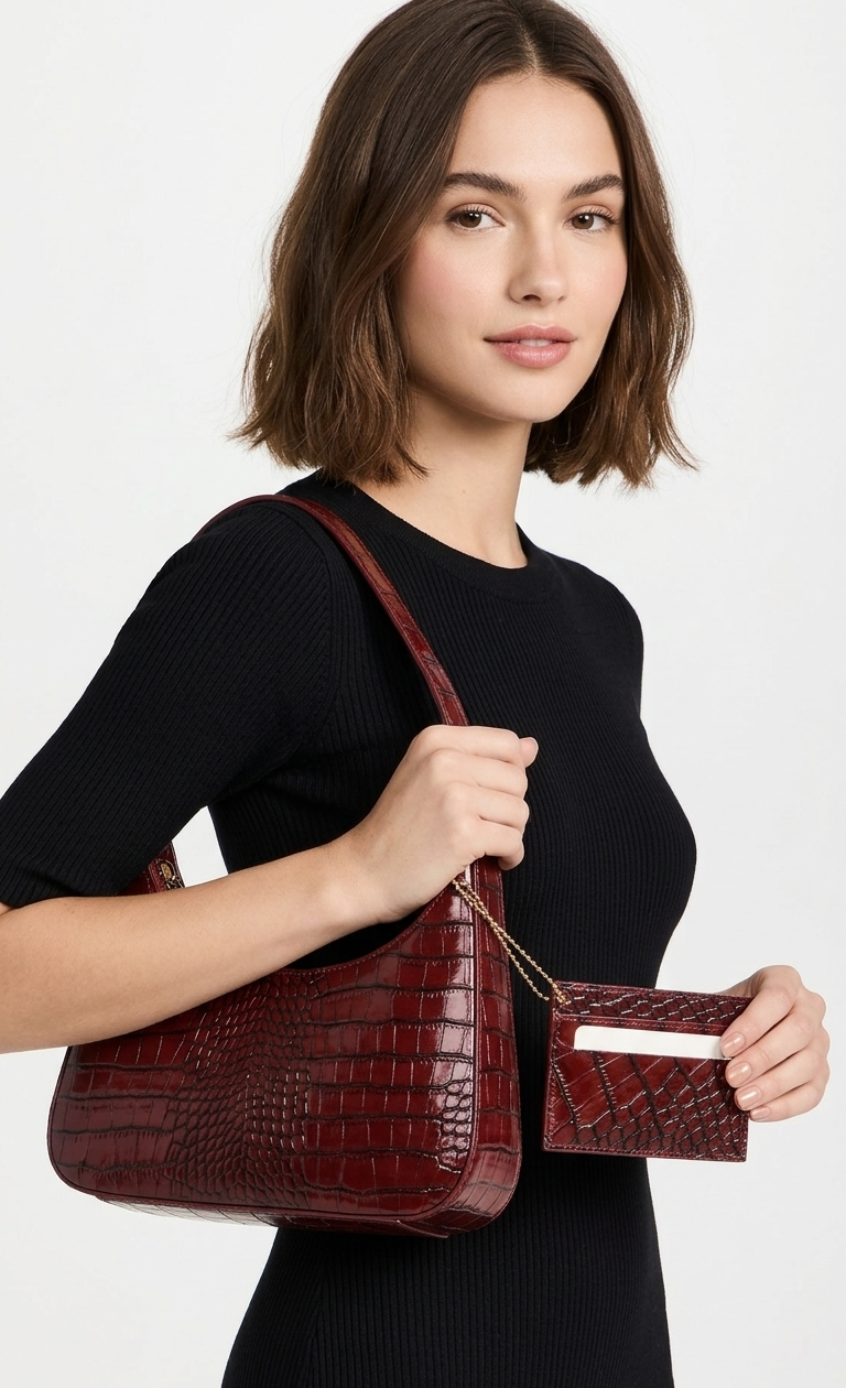 The CROCO SET (bag + cardholder)